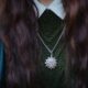 Judith jack vintage sterling marcasite necklace